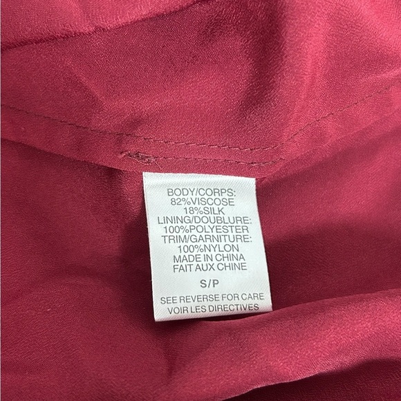 Cami NYC Silk Blend Slip Lace Sheer Lingerie Dress Red Size Small - Picture 11 of 12